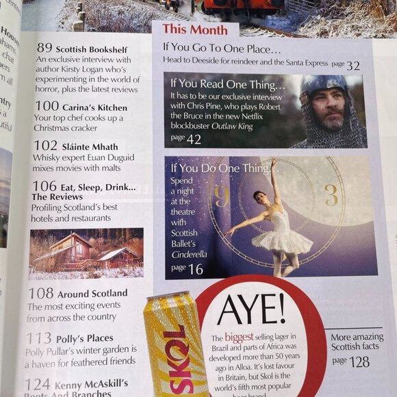 The Scots Magazine Travel  December 2018 Vol 186 No 12 u Scotland Castle Country - Picture 6 of 10